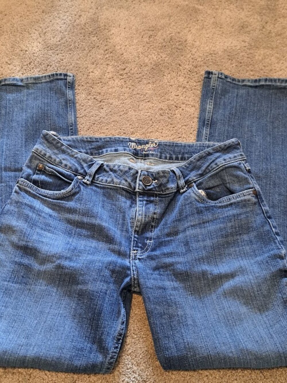 Wrangler syears Women's blue boot cut jeans size 11x32 western cowgirl - Picture 5 of 8